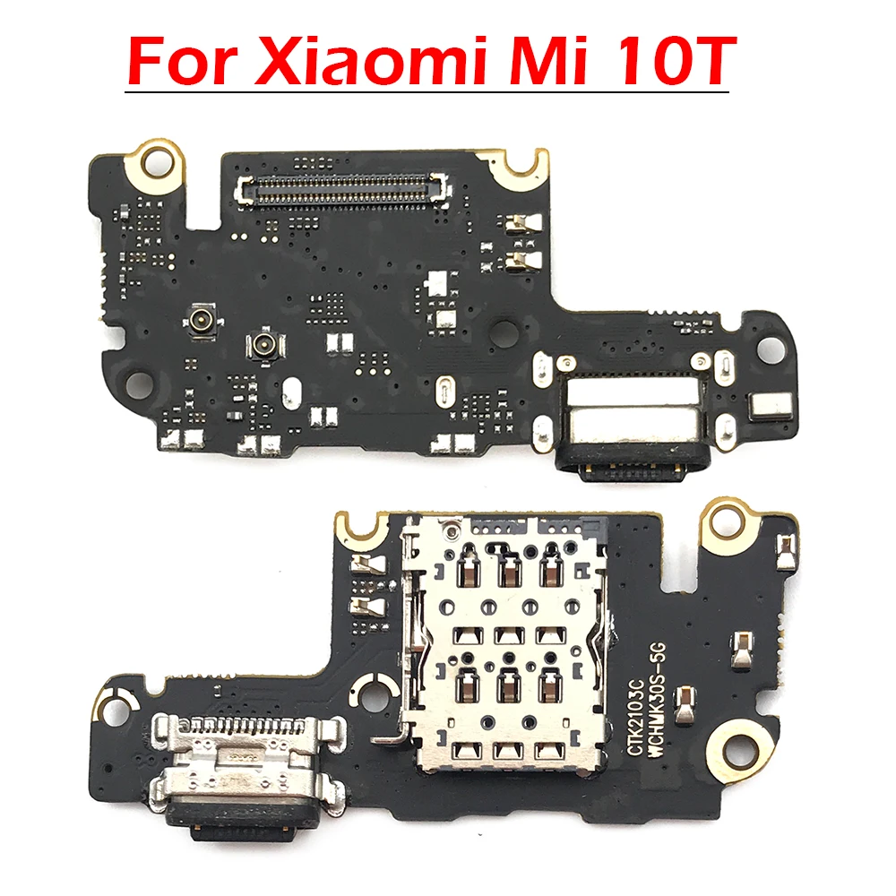 20Pcs USB Charging Port Flex Cable Dock Connector Board With Mic Microphone For Xiaomi Mi Poco F2 Pro Mi 10T Dock Connector