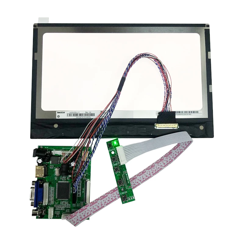 10.1 Pouces Ecran Capacitif Module Tactile Kit1280x800 Ips Hdmi Lcd Module Voiture Framboise Pi 3 10 Punten Capacitif Tactile Mo