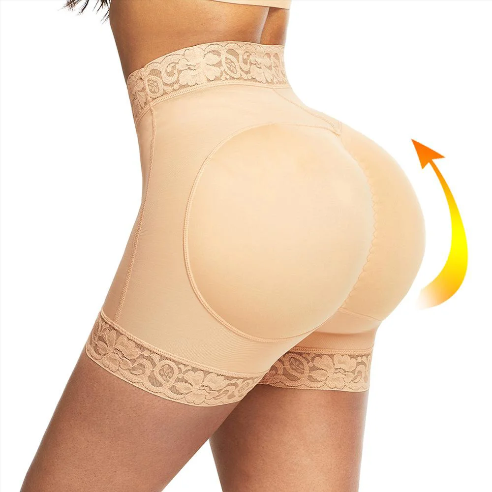 

Women Padded Pants Underwear Butt Lifter Bum Hip Enhancer Body Shapers Shapewear Flat Angle Pants Hip Pads Shapewear