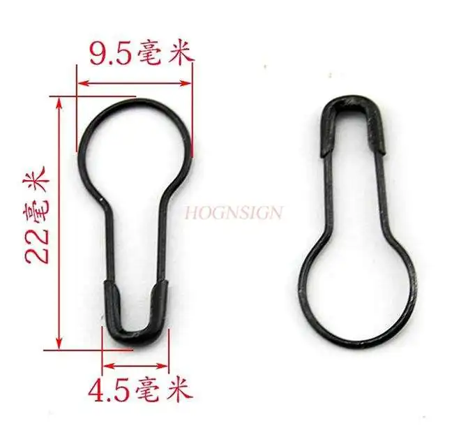 88 Pcs Đen Pin Màu Trắng Sữa Bầu Loại Nhỏ Chân Vàng Quần Áo Thẻ Sling An Toàn Khóa Pin