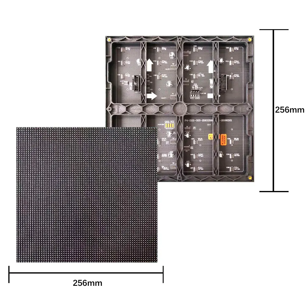 P4 SMD Indoor LED Module 1 / 32Scan 256x256mm