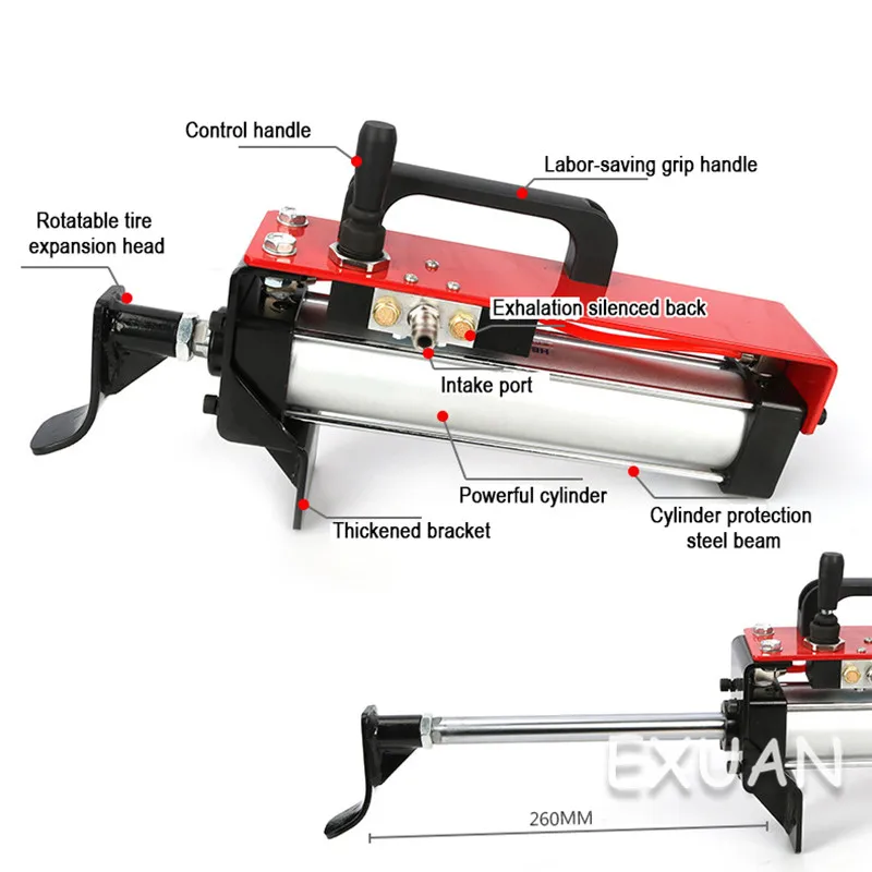 Pneumatic Tire Expander Portable Car Tire Repair Tool Pneumatic Auto Repair Auxiliary Equipment Portable Tire Tcraping Machine