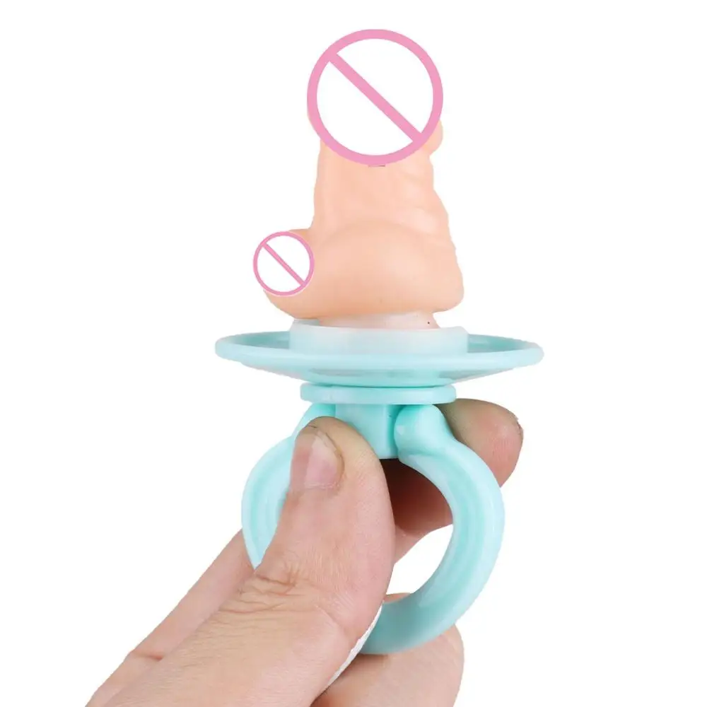 Funny Tiny Penis Shaped Baby Pacifier Bachelor Hen Party Gags Sexy Cosplay Prop Toys Adult Fun Jokes Favors for Masquerade Ball