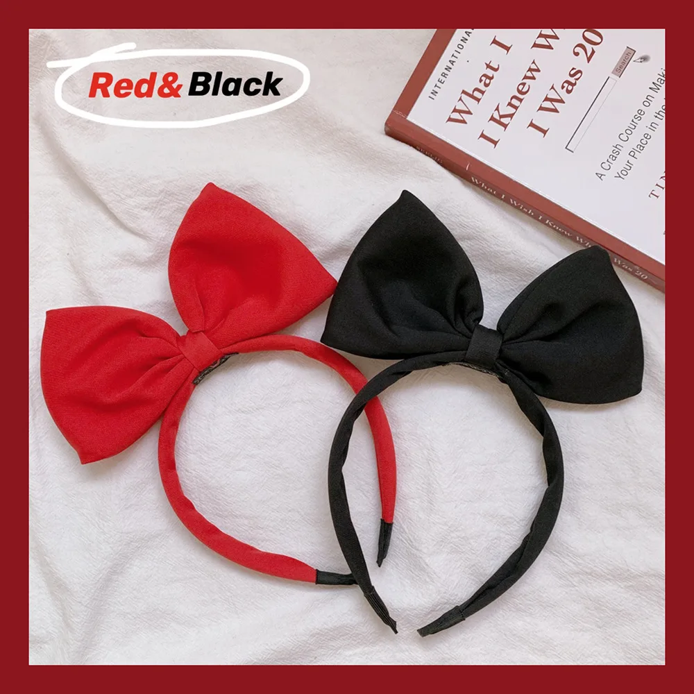 Sweet Big Bow Hair Hoop Headband For Women Girls Cute Bowknot Headdress Cosplay Costume Party Decor Headwear Hair Accessories