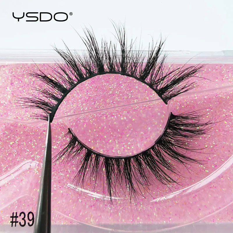YSDO 1 Paar Kreuzförmige Nerz-Wimpern Weiche Echte 3D-Wimpern Maquiagem Künstliche Wimpern Dramatische Voluminöse Wimpern Make-up Cilios Faux Cils – Detail 18