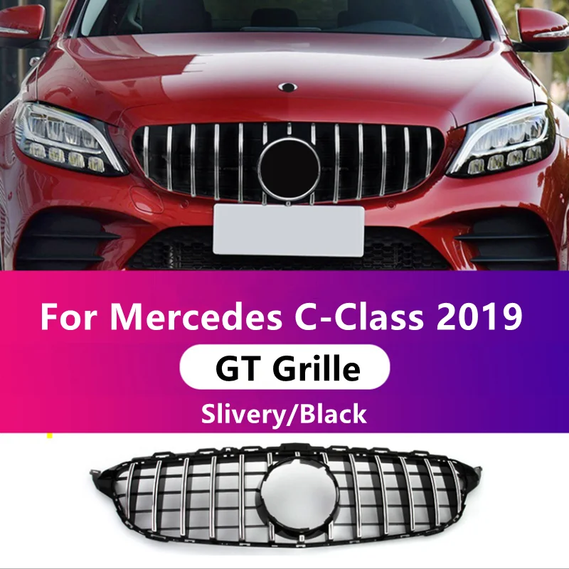 

Front Bumper Grille GT Style Racing Grille For MB W205 C-Class 2019