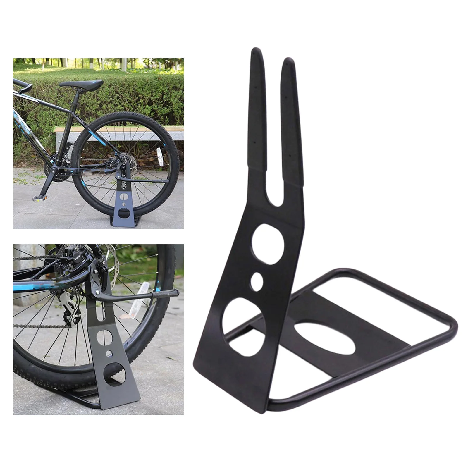 Steel Bike Holder Hub Mounted Sturdy Floor Stand Bike Repair Stand Sport Parking Rack Anti-Scratching Floor Stand Bicycle parts