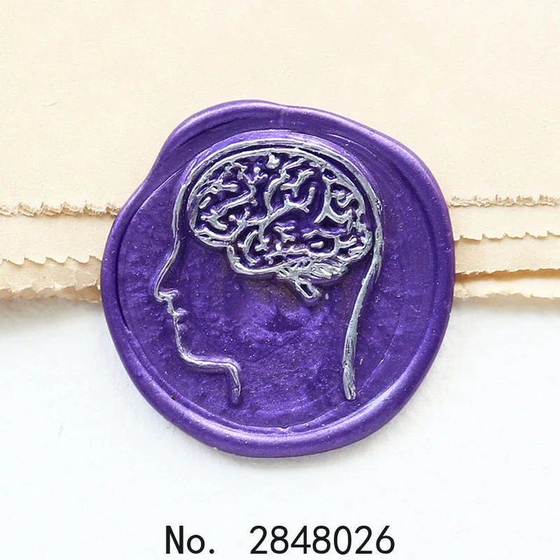 Human Brain  Wax seal stamp,Party Wax Seal Stamp Kit invitation seal,gift envelope packing seal,Brain stamp,Anatomical stamp