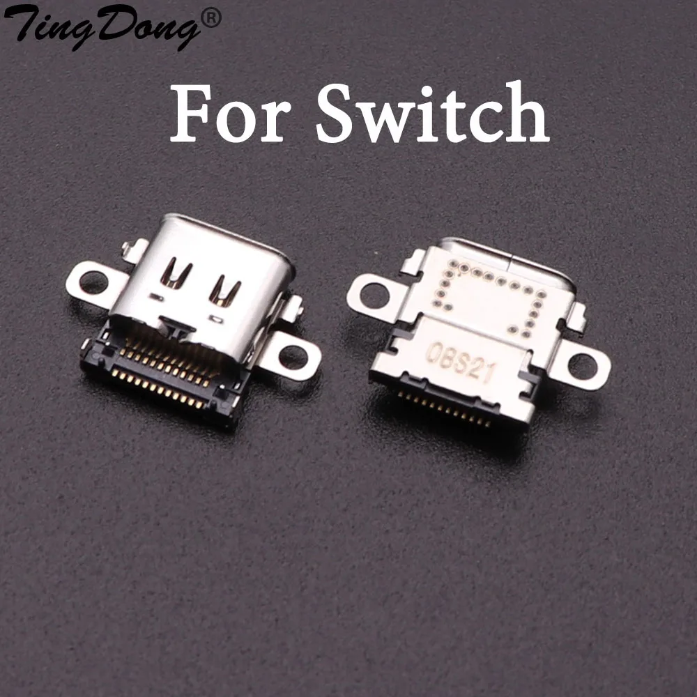 

TingDong 1pcs New USB Type-C Charging Socket Port Power Connector for Nintend NS Switch Console