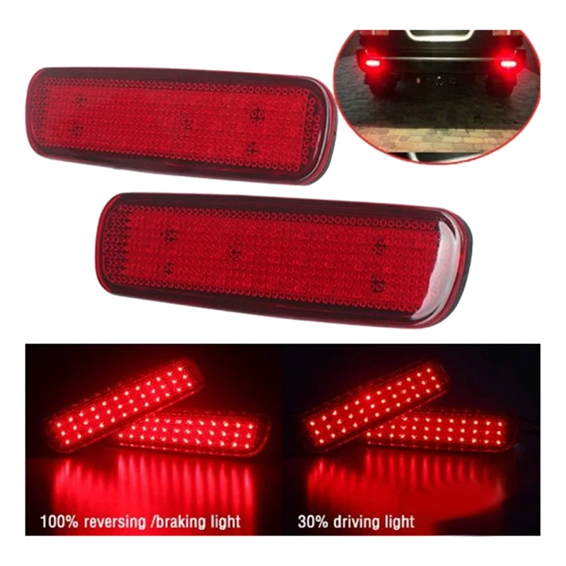 Car LED Rear Bumper Reflector Brake Light Tail Lamp For Toyota Land Cruiser 100/Cygnus LX470