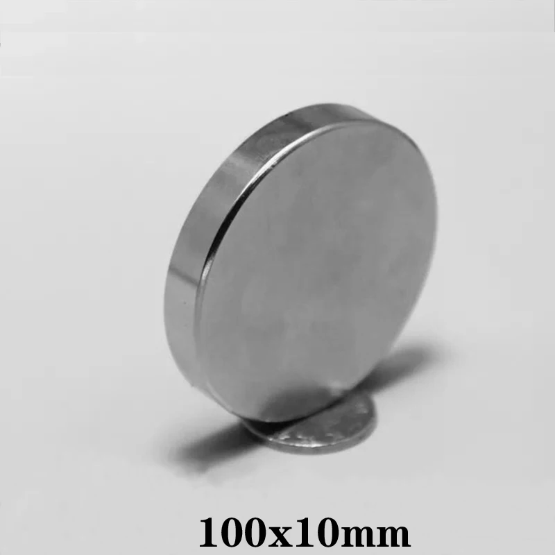 

1PCS 100x10 mm Super Powerful Strong Magnetic 100mmx10mm Permanent Neodymium Magnets disc 100x10mm Big Round Magnet 100*10 mm