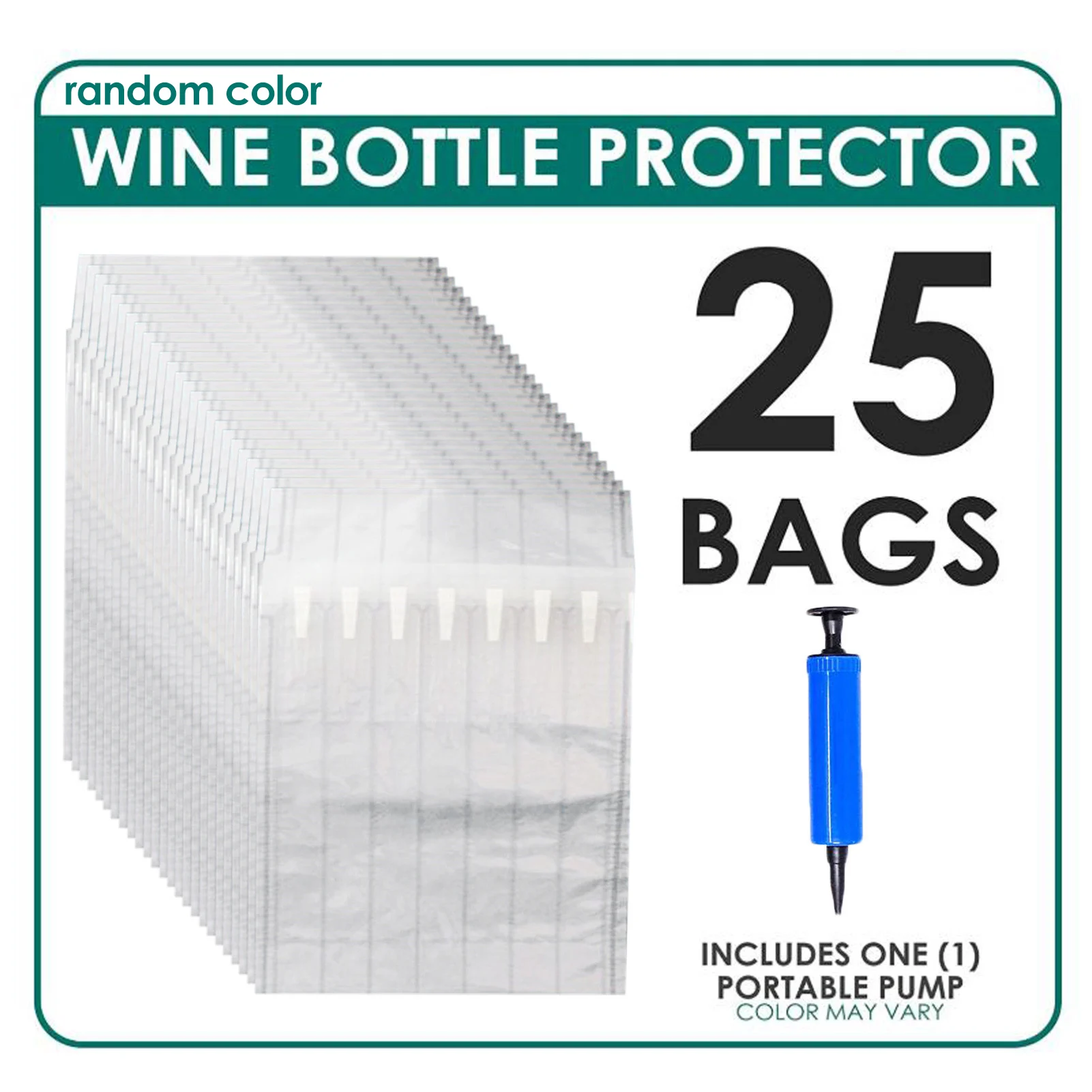 25pcs Wine Bottle Protection Packaging Bag Glass Bottle Iatable Air Column Protection Bag With Iatable Cylinder