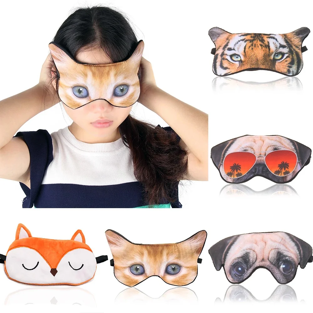 Cartoon 1PCS Mayitr Unicorn Eye Mask Variety Sleep Mask Plush Eye Shade Cover Eyeshade Mask Suitable for Travel Home Plush Gift