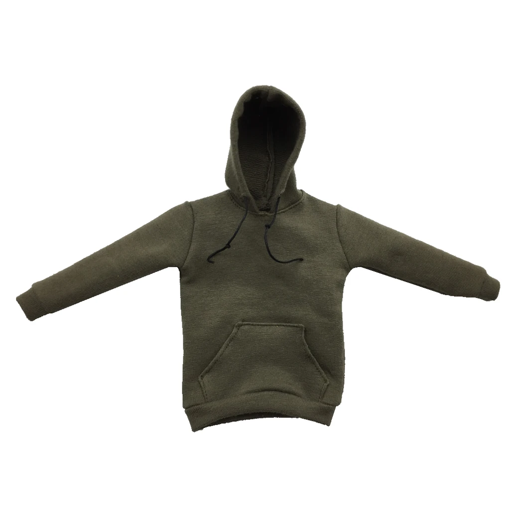 1/6 Scale Solid Hooded Sweatshirt Clothes Accessories for 12 Inch ,  Male Action Figure