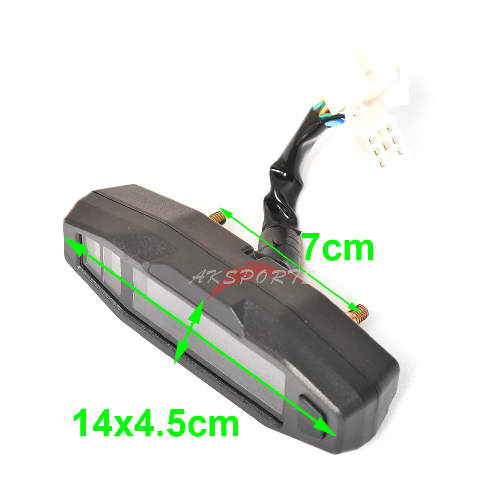 New motorcycle LCD speedometer digital odemeter  electric injection and carburetor meter for Russian KR200