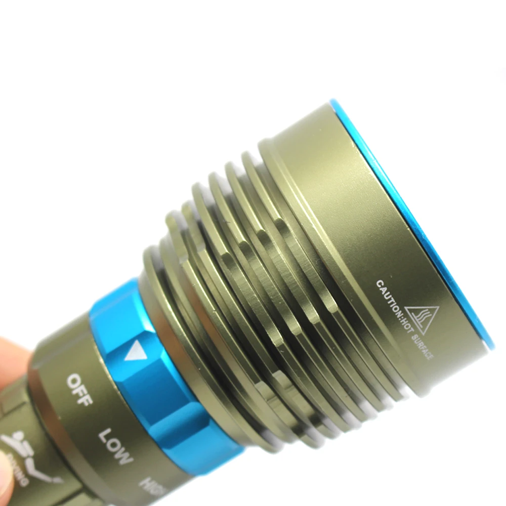 Lampe torche de plongée sous-marine à LED, 8000 lumens, 200m, 7x inj, T6, 3 modes, 3 piles 18650 ou 26650, nouveauté