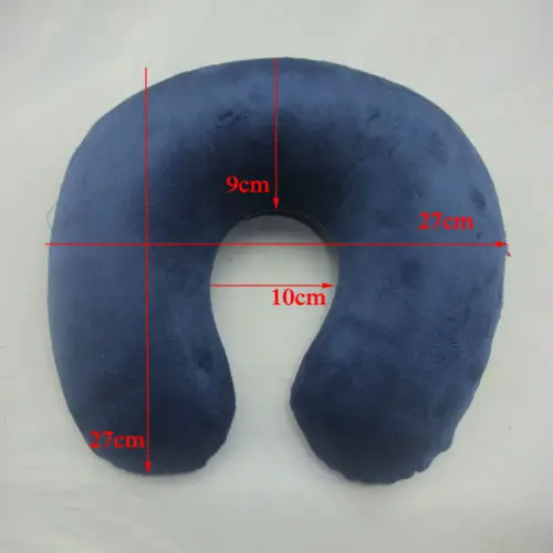 1PC New U Shaped Travel Pillow Car Air Flight Inflatable Pillows Neck Support Headrest Cushion Soft Nursing Cushion Black