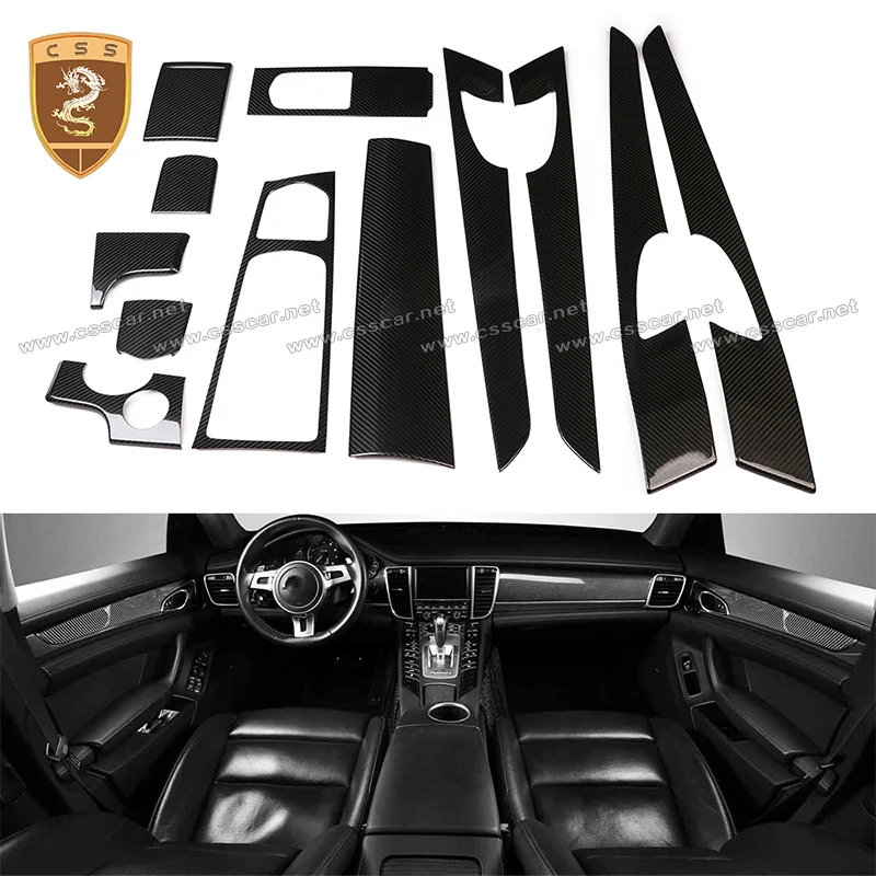 

Full Carbon Fiber Interior Trim For Porsche Panamera 970 2014 2015 2016 Car Styling Auto Accessories Decoration