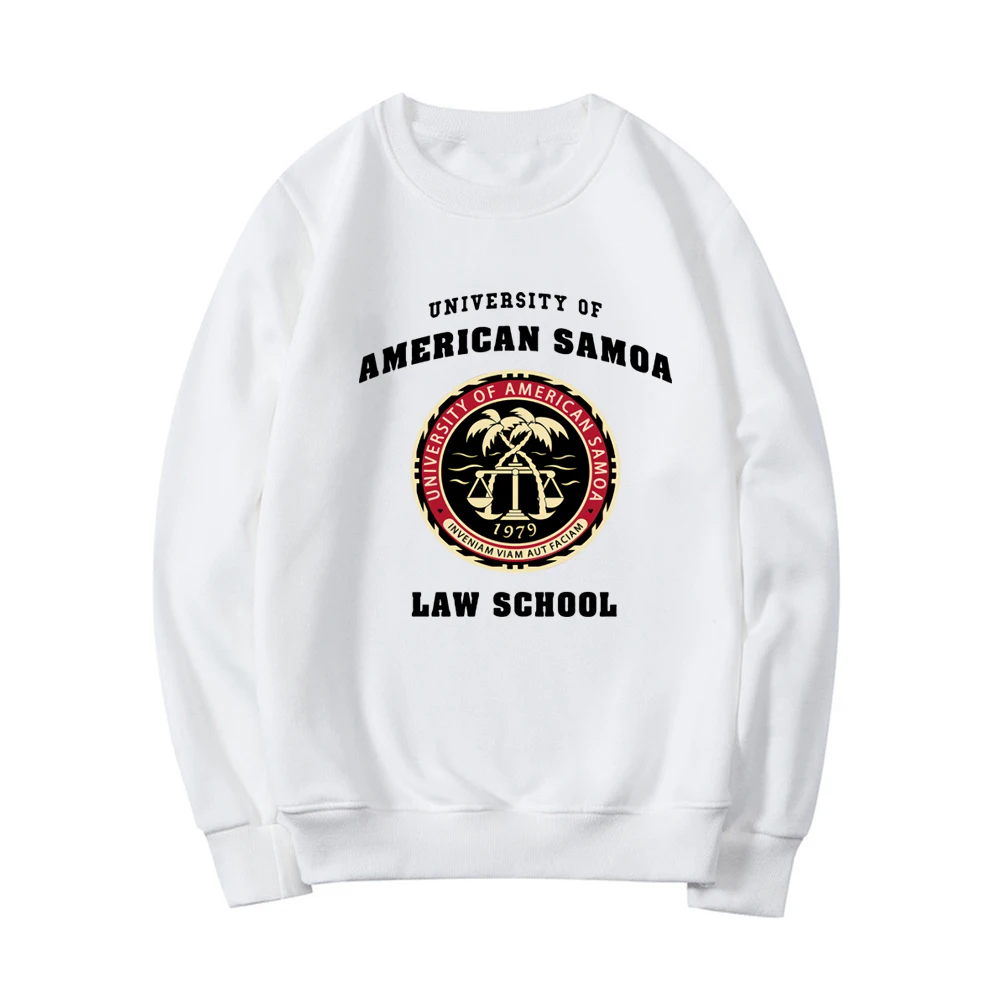 University of American Samoa Law School Sweatshirt Crewneck Unisex Pullovers Graphic Hoodies Women Streetwear Sweatshirts Tops