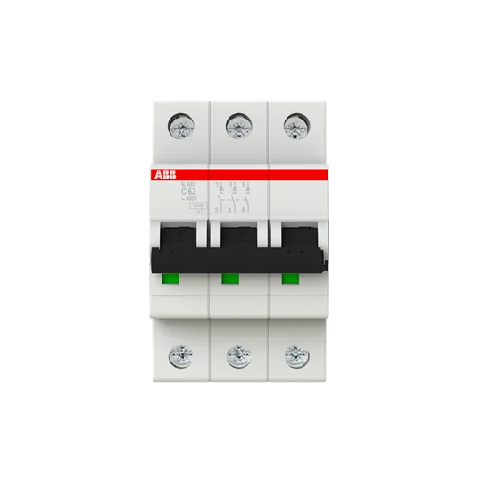 Miniature Circuit Breaker 10113663 S203-C63 3P | 63A | C | 6KA 2CDS253001R0634