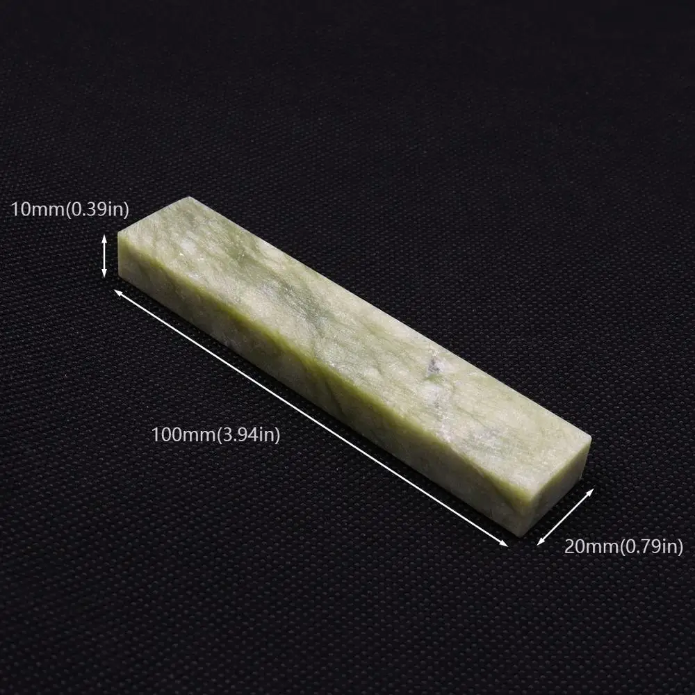 1pcs 10000# Grit Nature Jade Sharpening Stone Whetstone Fine Grinding Polishing Kitchen Knife Sharpener Honing Tool 4 Types