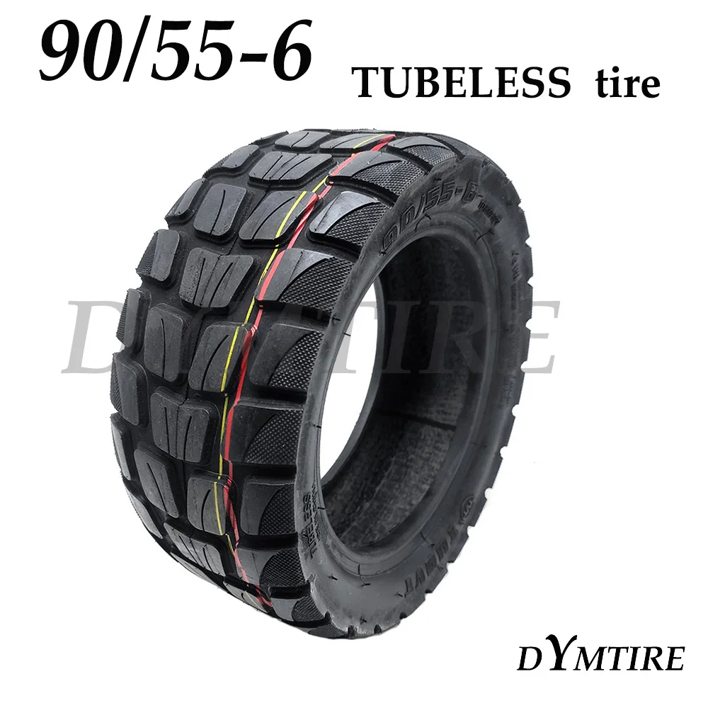 

90/55-6 Tire Off-Road Tubeless for Electric Scooter 10 Inch Widened Wear-Resistant Anti-Skid Vacuum Tyre