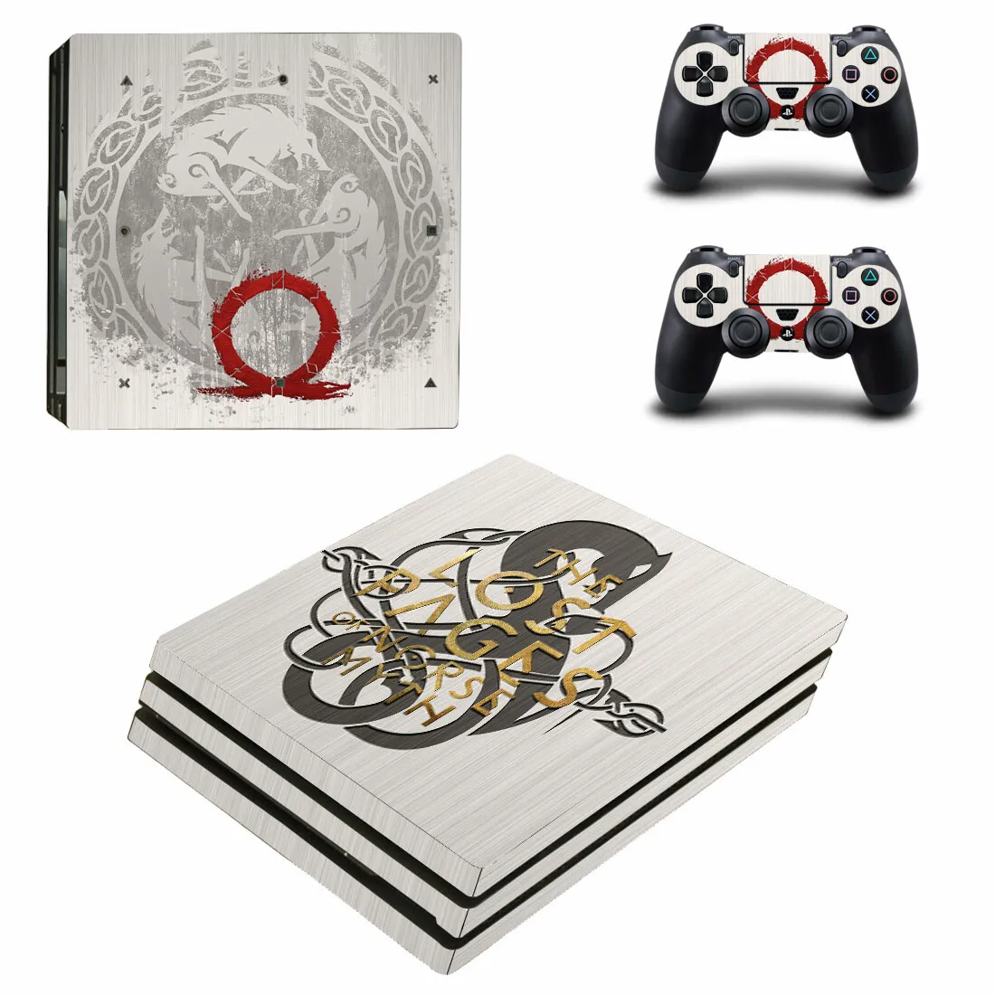 God of War PS4 Pro Stickers Play station 4 Skin Sticker Decal For PlayStation 4 PS4 Pro Console & Controller Skins Vinyl