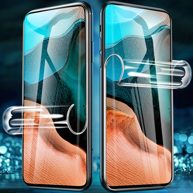 Soft protective glass for Xiaomi redmi 9a 9c Hydrogel Film redmi note 9 s screen protector poco f2 pro