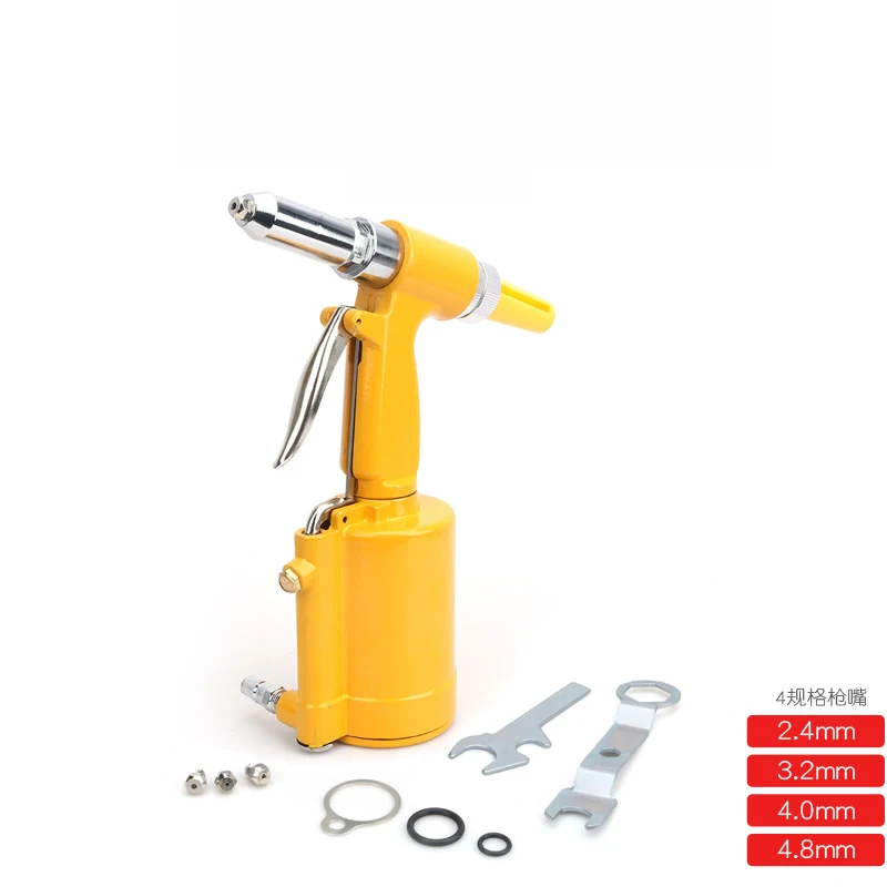 2.4-4.8mm Industrial Air Hydraulic Pop Rivet Gun Pneumatic Riveter Kit Set for Auto Body Work