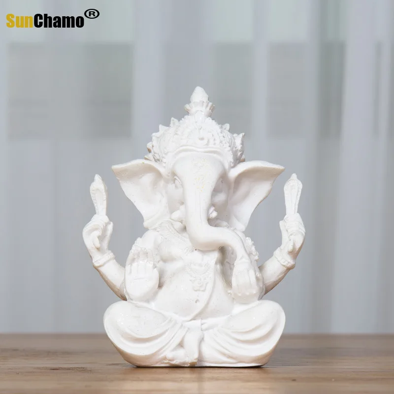 

Sandstone Ganesha Classical Decorative Resin Realistic Handmade Figurine for Home Office Room