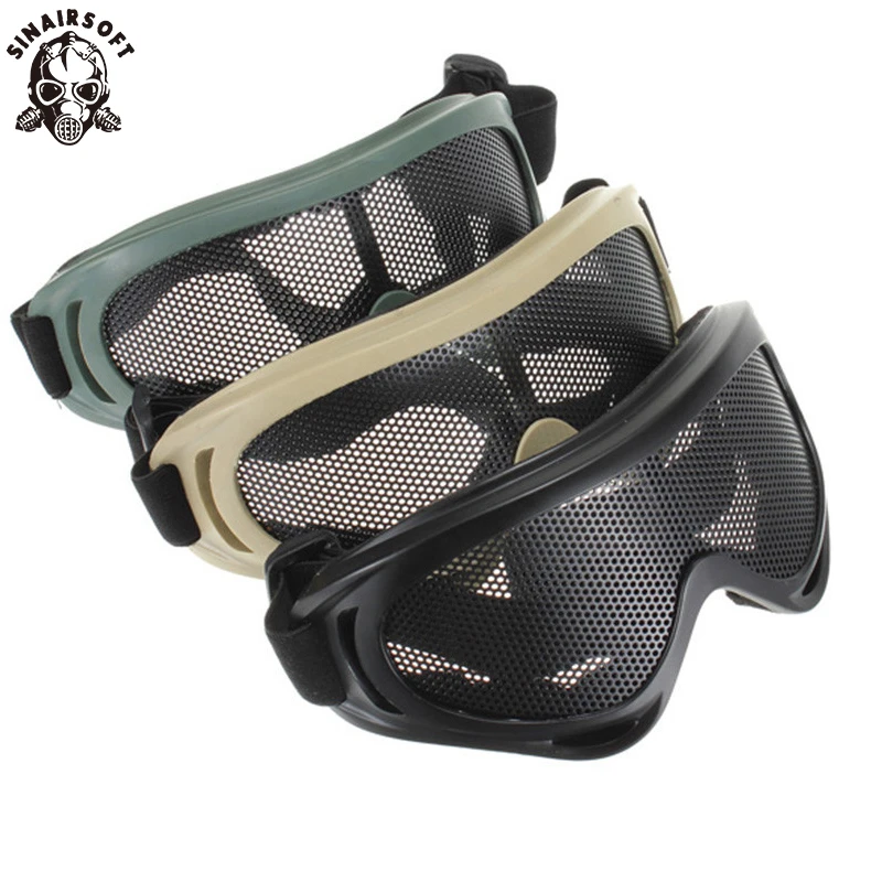 SINAIRSOFT gafas de malla tácticas para Airsoft y caza