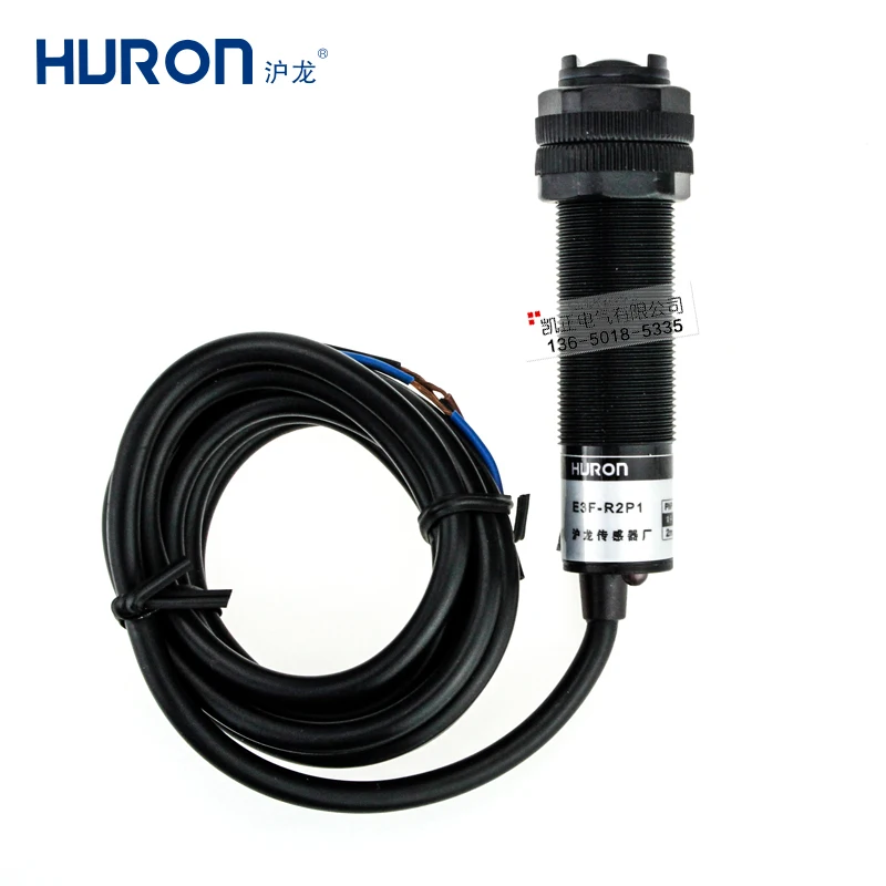 

5 pieces HURON Photoelectric sensor E3F-R2PK photoelectric switch 3-wire NPN DC normally closed with reflective plate E3F-R2P1