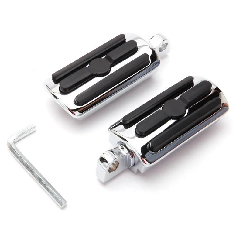 2pcs Motorcycle Footpegs Footrests Pedals fit for  Harley Sportster 1200 Roadster XL1200R Bob FXDB SuperLow XL883L VRSCD