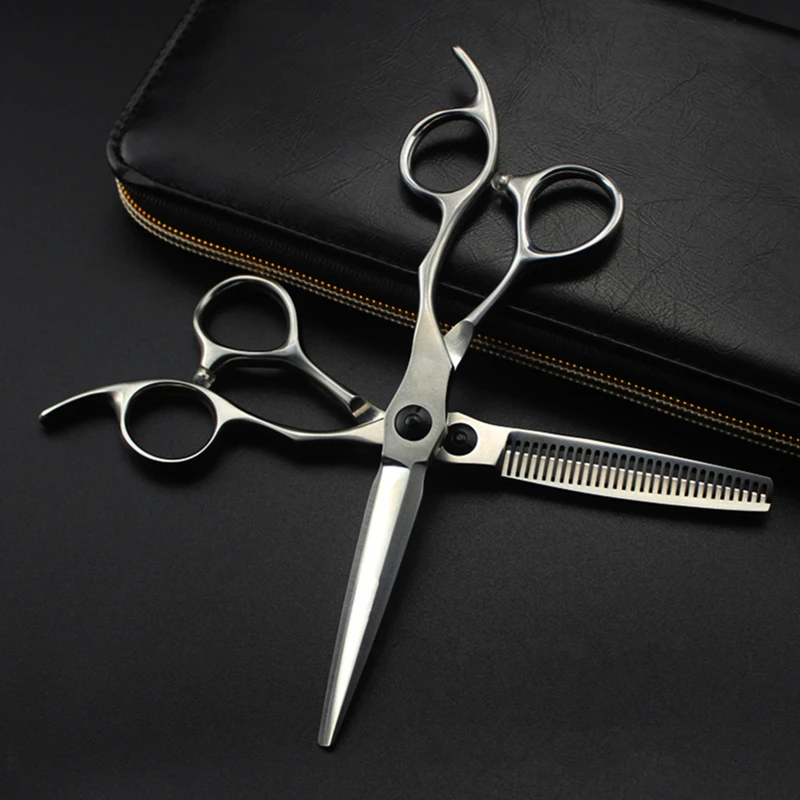 professional Japan 440c steel 6 '' Matte hair scissors make up haircut thinning barber hair cutting shears Hairdresser scissors