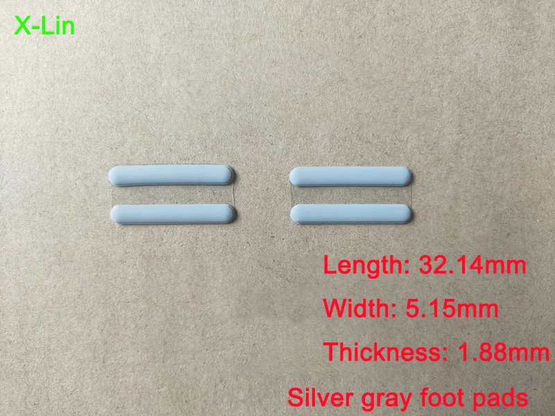 For DIY notebook  MSI  Dell  Lenovo  ASUS  HP  silver gray foot pad length 32.14mm