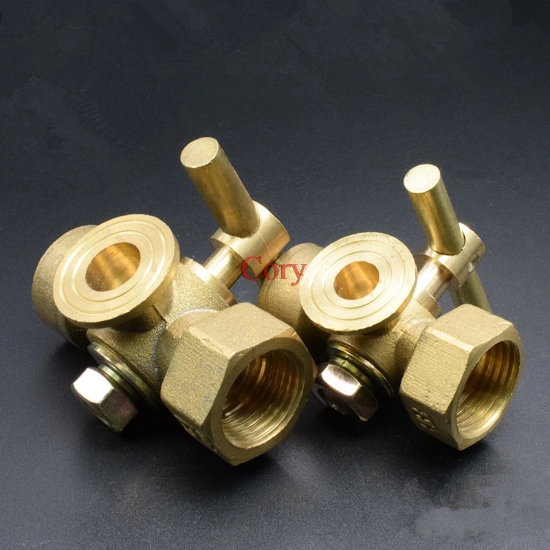 1PC 2/3 way plug valve stopcock valve Fitting brass For boiler threaded pressure gage plug valve Female-Female 1/2-M20x1.5 image 2