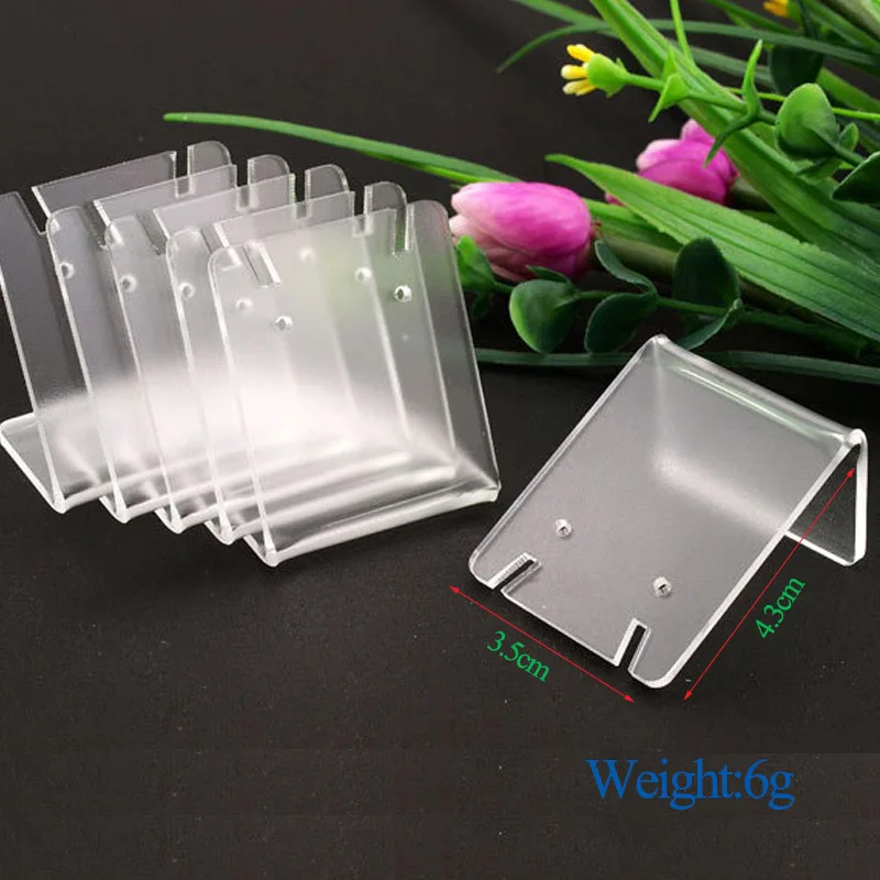 In Stock 43*35mm Acrylic Transparent Earrings Jewelry Display For Woman Earrings Storage Show Wholesale price jewelry holders