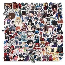 50/100PCS Black Butler Sticker Pack per bambini regalo Cartoon Anime Stickers per cancelleria Laptop valigia decalcomania per chitarra