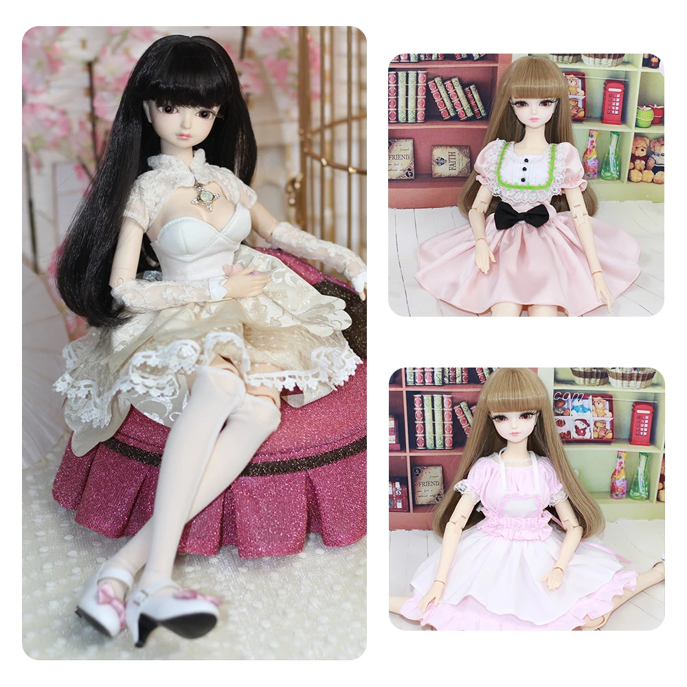 Clothes Outfit for 1/4 BJD Dream Fairy Doll costume dress set including headwear socks SD