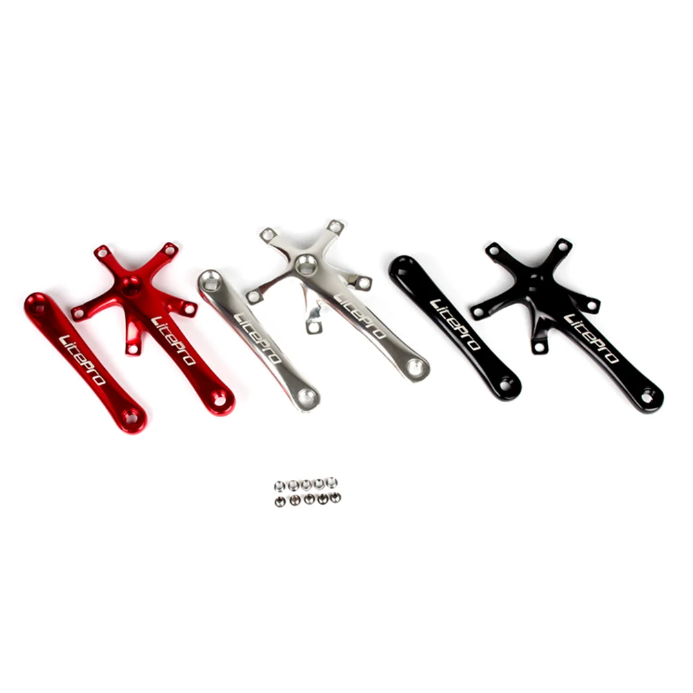Litepro Faltrad Kurbel Ultra-licht Platz Kurbel 170MM CNC Aluminium Legierung BMX Fahrrad 130BCD Kettenblatt Teile Zubehör – Detail 2