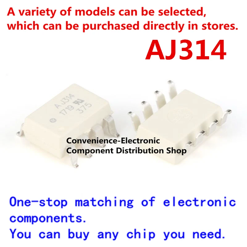 10 Stks/pak AJ314 J314 HCPL-J314-500E HCPL-J314 Sop-8 Smd Ic