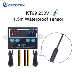 Digital Thermometer Temperature Controller Direct Output Incubator Switch Relay Output Regulator Thermostat 10A 12V 110V 220V
