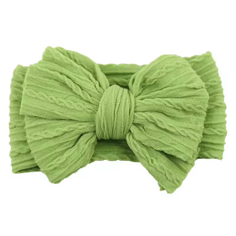 Solid Cable Bow Baby Headband for Child Nylon Layers Headwear Kids Elastic Turban Headwraps Newborn Boys Girls Hair Accessories - Image 12