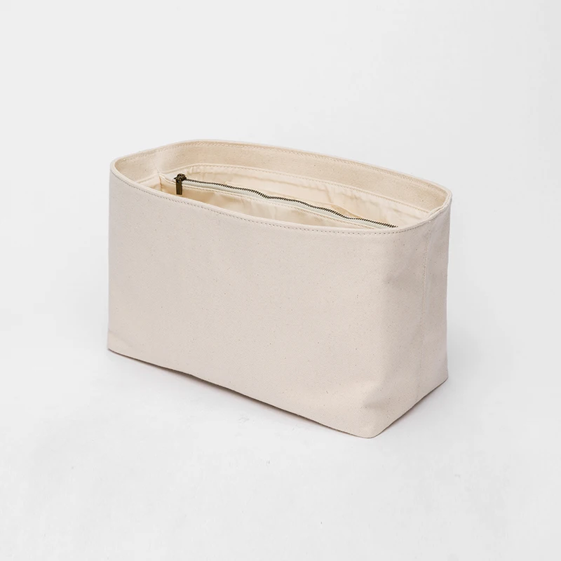 Canvas liner bag support is suitable for enlarged tote bag, middle bag, zipper storage bag, and cosmetic bag