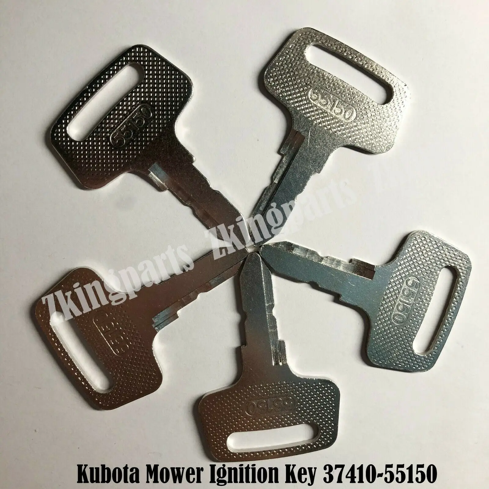 5PCS Ignition Key 37410-55150 Fit For Kubota Mower Tractor and Generator