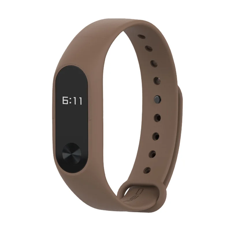 สำหรับMi Band 2สำหรับXiaomi Pulseira 2สร้อยข้อมือซิลิโคนนาฬิกาข้อมือOpaska PasekสำหรับXiaomi Miband 2 Correaสายรัดข้อมืออุปกรณ์เสริม