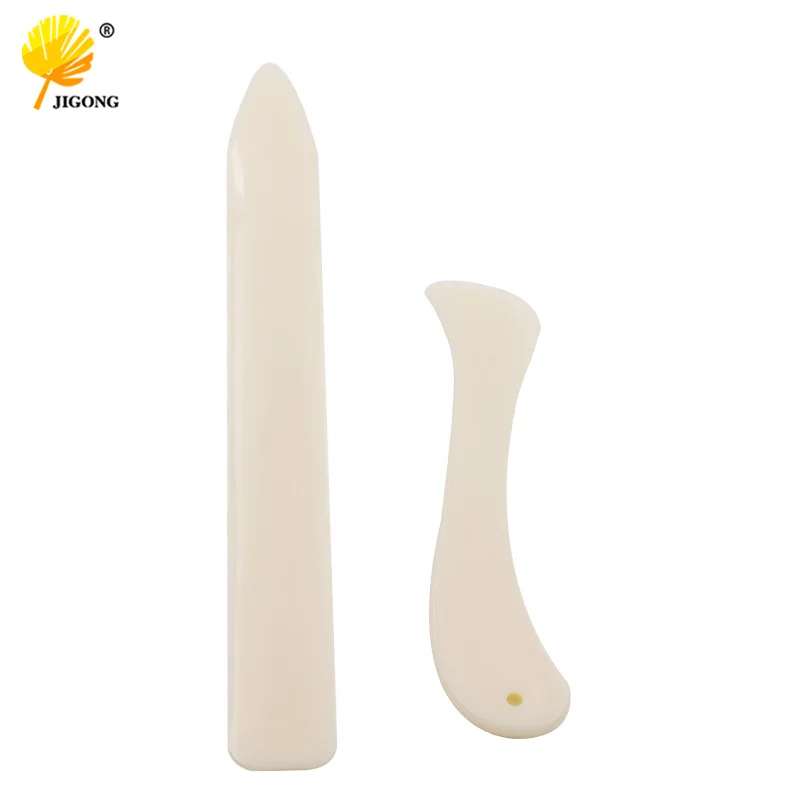 2Pcs / Set Folder Bone Craft Tools Pastic Open Leather Knife For Skin Scoring Folding Creasing Paper Home Handmade Accessories