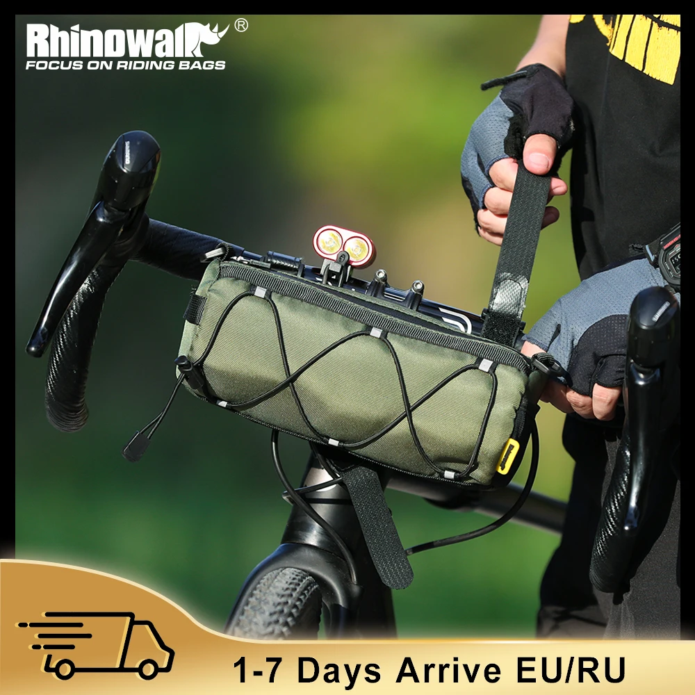 Rhinowalk Bike Front Tube Bag Bicycle Handlebar Basket Pack Cycling Frame Pannier Bicycle Accessories Commuter Messenger Bag