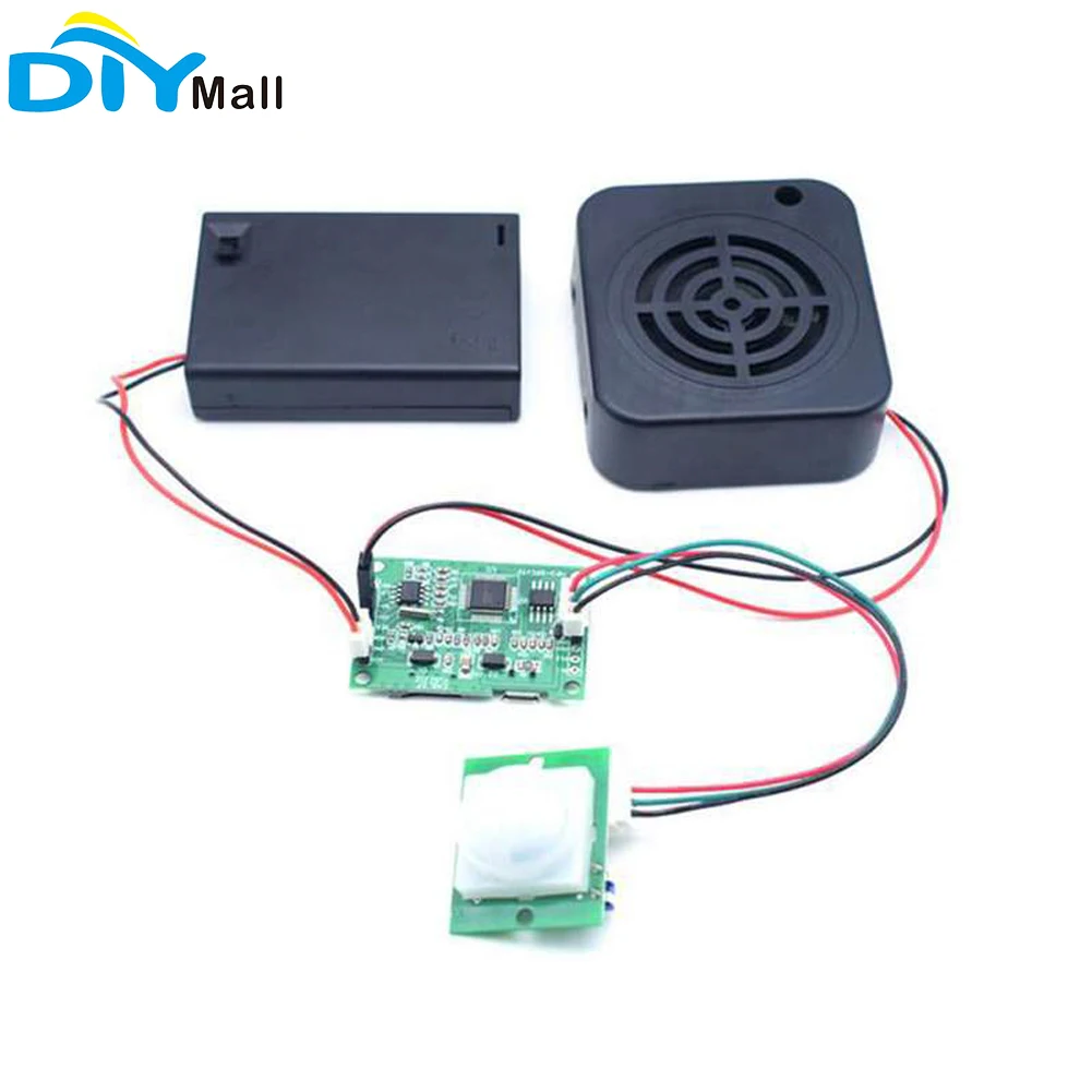 DIY Recording Box Human Body Infrared PIR Sensor Button Control 4M MP3 Voice Prompt Sound Player Support USB Download  for Gift