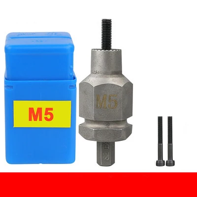 Electric Rivet Nut Gun Adapter With 3 pcs Pull Rod Riveter Riveting Head Part for Rivnut Tool Accessories M3/M4/M5/M6/M8/M10 nut